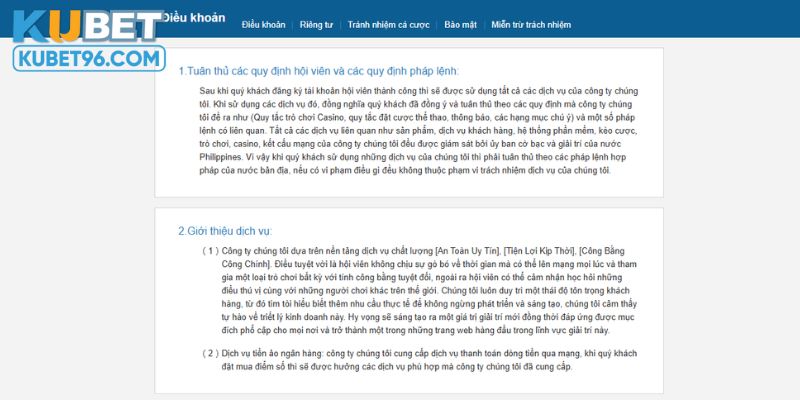 Lưu ý cần biết khi đăng nhập Kubet